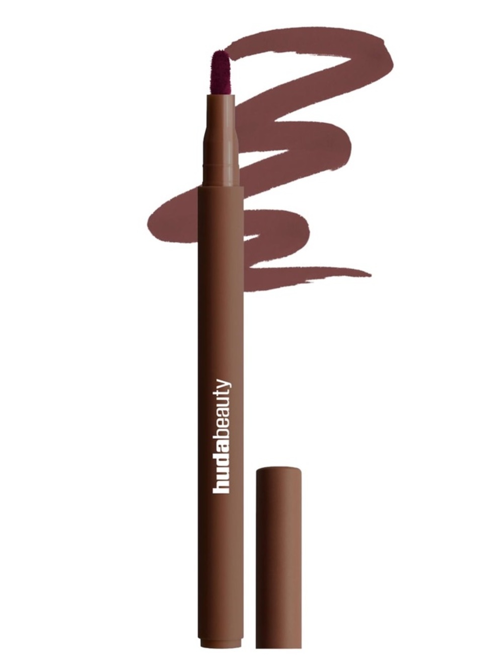 HUDA BEAUTY Lip Contour Stain in Rich Brown - Deep Plum Brown